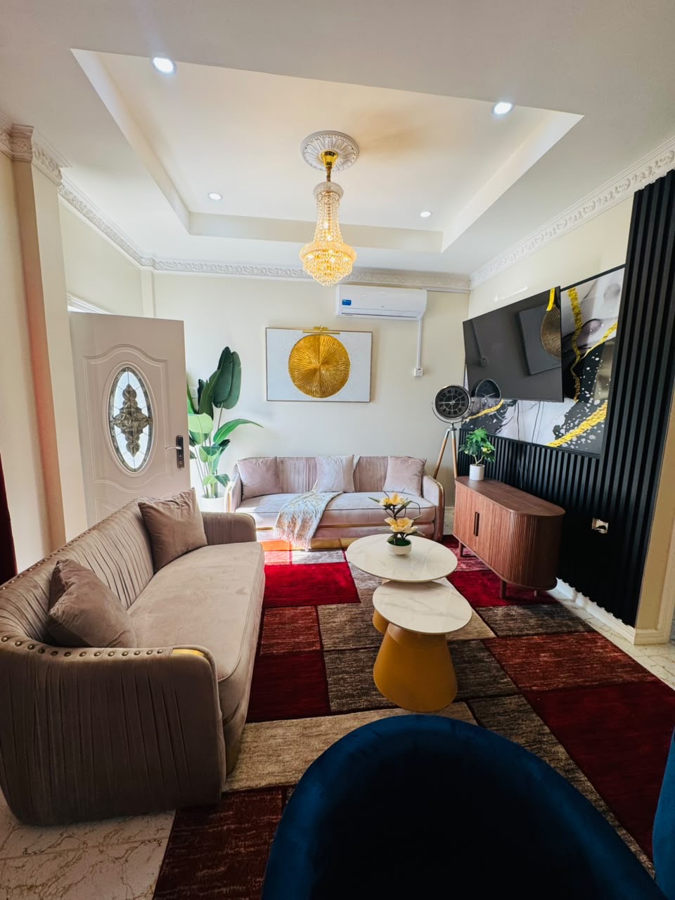 Stylishly Furnished 2-Bedroom Apartment with AC in Providence